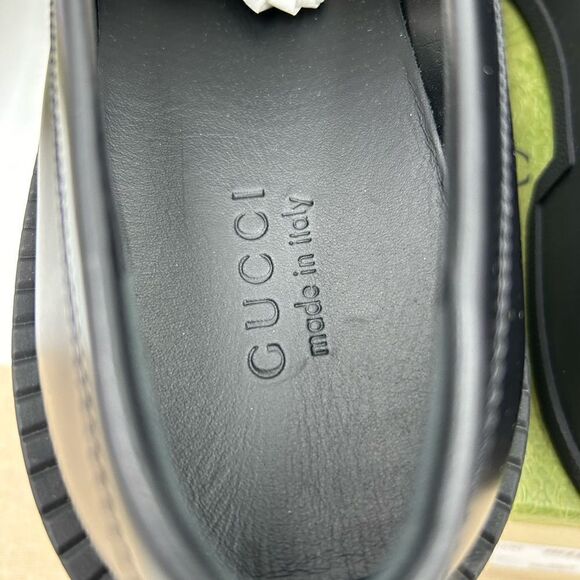 Men’s Gucci, leather chunky horse bit loafers size 12 made in Italy - Picture 6 of 8